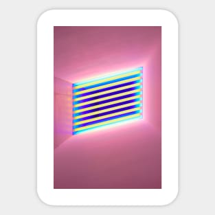 Dan Flavin (pink) Sticker